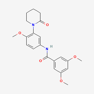 3,5-dimethoxy-N-(4-methoxy-3-(2-oxopiperidin-1-yl)phenyl)benzamide