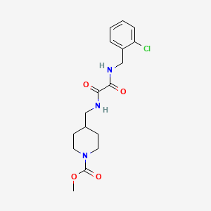 molecular formula C17H22ClN3O4 B2792781 Methyl 4-((2-((2-chlorobenzyl)amino)-2-oxoacetamido)methyl)piperidine-1-carboxylate CAS No. 1235390-93-8