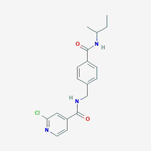 N-({4-[(butan-2-yl)carbamoyl]phenyl}methyl)-2-chloropyridine-4-carboxamide