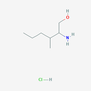 molecular formula C7H18ClNO B2792785 2-Amino-3-methylhexan-1-ol hydrochloride CAS No. 1909309-56-3