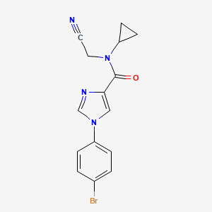 1-(4-bromophenyl)-N-(cyanomethyl)-N-cyclopropyl-1H-imidazole-4-carboxamide
