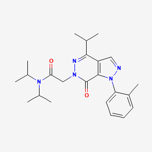 N,N-diisopropyl-2-(4-isopropyl-7-oxo-1-(o-tolyl)-1H-pyrazolo[3,4-d]pyridazin-6(7H)-yl)acetamide