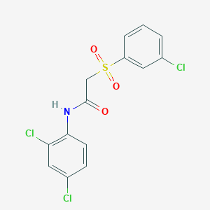 2-[(3-chlorophenyl)sulfonyl]-N-(2,4-dichlorophenyl)acetamide