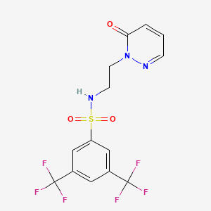 N-(2-(6-oxopyridazin-1(6H)-yl)ethyl)-3,5-bis(trifluoromethyl)benzenesulfonamide