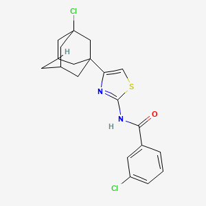 N-[4-(3-chloroadamantanyl)(1,3-thiazol-2-yl)](3-chlorophenyl)carboxamide