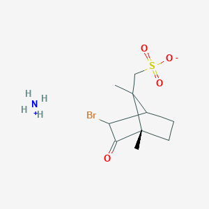 molecular formula C₁₀H₁₈BrNO₄S B027928 ((1S,3R,4R,7S)-3-溴-1,7-二甲基-2-氧代双环[2.2.1]庚烷-7-基)甲磺酸铵 CAS No. 55870-50-3
