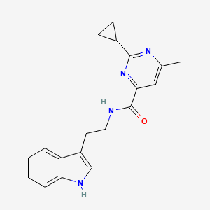 2-Cyclopropyl-N-[2-(1H-indol-3-yl)ethyl]-6-methylpyrimidine-4-carboxamide