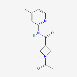 1-acetyl-N-(4-methylpyridin-2-yl)azetidine-3-carboxamide