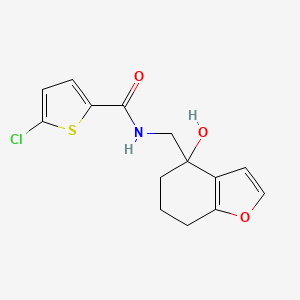 5-chloro-N-((4-hydroxy-4,5,6,7-tetrahydrobenzofuran-4-yl)methyl)thiophene-2-carboxamide