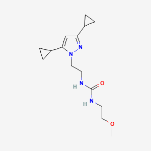 1-(2-(3,5-dicyclopropyl-1H-pyrazol-1-yl)ethyl)-3-(2-methoxyethyl)urea