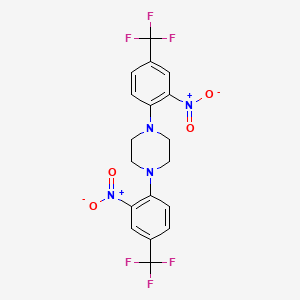 1,4-Bis[2-nitro-4-(trifluoromethyl)phenyl]piperazine