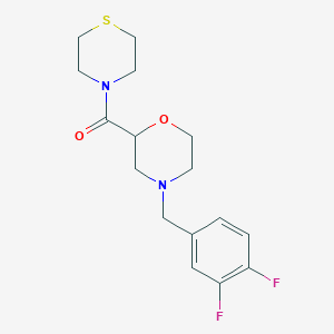[4-[(3,4-Difluorophenyl)methyl]morpholin-2-yl]-thiomorpholin-4-ylmethanone