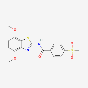 N-(4,7-dimethoxybenzo[d]thiazol-2-yl)-4-(methylsulfonyl)benzamide