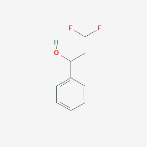 molecular formula C9H10F2O B2792875 3,3-Difluoro-1-phenylpropan-1-ol CAS No. 1378793-54-4