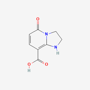 molecular formula C8H8N2O3 B2792906 5-Oxo-1,2,3,5-tetrahydroimidazo[1,2-a]pyridine-8-carboxylic acid CAS No. 1325304-60-6