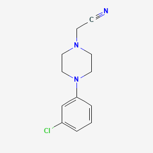 molecular formula C12H14ClN3 B2792907 2-[4-(3-Chlorophenyl)piperazin-1-yl]acetonitrile CAS No. 25178-91-0