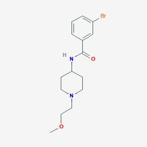 molecular formula C15H21BrN2O2 B2792908 3-bromo-N-(1-(2-methoxyethyl)piperidin-4-yl)benzamide CAS No. 1421497-03-1
