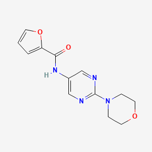 molecular formula C13H14N4O3 B2792911 N-(2-morpholin-4-ylpyrimidin-5-yl)-2-furamide CAS No. 1340722-50-0