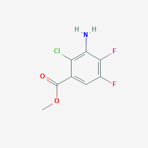 molecular formula C8H6ClF2NO2 B2792984 Methyl 3-amino-2-chloro-4,5-difluorobenzoate CAS No. 1339551-27-7