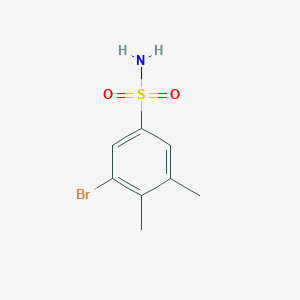 molecular formula C8H10BrNO2S B2793002 3-Bromo-4,5-dimethylbenzene-1-sulfonamide CAS No. 1333968-34-5