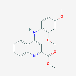 molecular formula C19H18N2O4 B2793005 Methyl 4-[(2,4-dimethoxyphenyl)amino]quinoline-2-carboxylate CAS No. 1207013-86-2