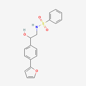 2-[4-(furan-2-yl)phenyl]-2-hydroxy-S-phenylethane-1-sulfonamido