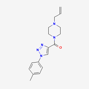 [1-(4-methylphenyl)-1H-1,2,3-triazol-4-yl][4-(prop-2-en-1-yl)piperazin-1-yl]methanone