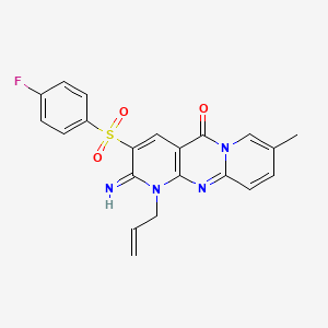 1-allyl-3-((4-fluorophenyl)sulfonyl)-2-imino-8-methyl-1H-dipyrido[1,2-a:2',3'-d]pyrimidin-5(2H)-one