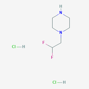 molecular formula C6H14Cl2F2N2 B2793090 1-(2,2-Difluoroethyl)piperazine dihydrochloride CAS No. 1225276-98-1; 767609-14-3