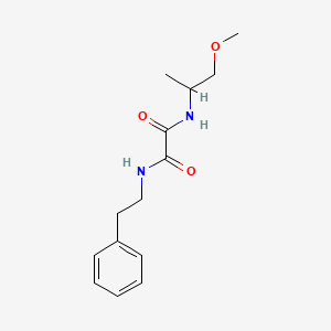molecular formula C14H20N2O3 B2793127 N1-(1-methoxypropan-2-yl)-N2-phenethyloxalamide CAS No. 920374-60-3