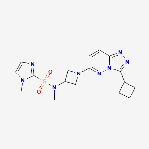 molecular formula C17H22N8O2S B2793142 N-(1-{3-cyclobutyl-[1,2,4]triazolo[4,3-b]pyridazin-6-yl}azetidin-3-yl)-N,1-dimethyl-1H-imidazole-2-sulfonamide CAS No. 2197554-02-0