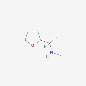 molecular formula C7H15NO B2793175 N-methyl-1-(oxolan-2-yl)ethanamine CAS No. 92071-56-2