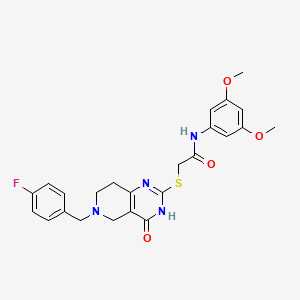 N-(3,5-dimethoxyphenyl)-2-{[6-(4-fluorobenzyl)-4-oxo-3,4,5,6,7,8-hexahydropyrido[4,3-d]pyrimidin-2-yl]sulfanyl}acetamide