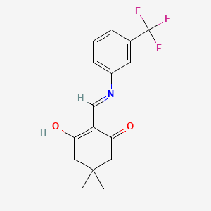 5,5-Dimethyl-2-(((3-(trifluoromethyl)phenyl)amino)methylene)cyclohexane-1,3-dione