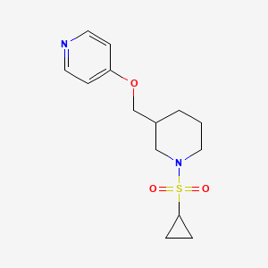 4-[(1-Cyclopropylsulfonylpiperidin-3-yl)methoxy]pyridine