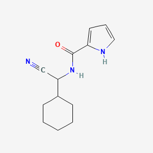 molecular formula C13H17N3O B2793257 N-[cyano(cyclohexyl)methyl]-1H-pyrrole-2-carboxamide CAS No. 1384640-25-8