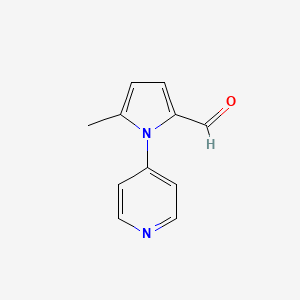 molecular formula C11H10N2O B2793258 5-methyl-1-(pyridin-4-yl)-1H-pyrrole-2-carbaldehyde CAS No. 932226-06-7