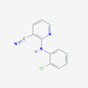molecular formula C12H8ClN3 B2793262 2-((2-Chlorophenyl)amino)nicotinonitrile CAS No. 121005-01-4