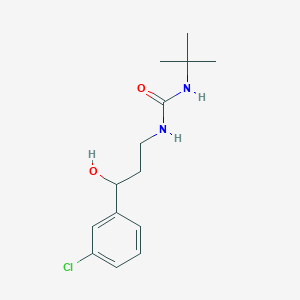 1-(Tert-butyl)-3-(3-(3-chlorophenyl)-3-hydroxypropyl)urea