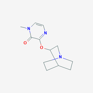 B2793270 3-{1-Azabicyclo[2.2.2]octan-3-yloxy}-1-methyl-1,2-dihydropyrazin-2-one CAS No. 2201614-22-2