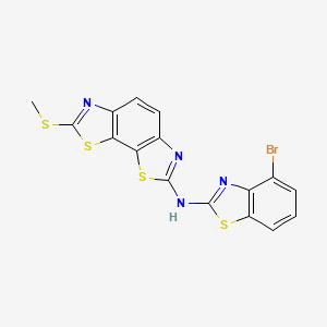 N-(4-bromobenzo[d]thiazol-2-yl)-7-(methylthio)benzo[1,2-d:4,3-d']bis(thiazole)-2-amine