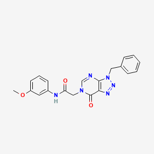 2-(3-benzyl-7-oxo-3H-[1,2,3]triazolo[4,5-d]pyrimidin-6(7H)-yl)-N-(3-methoxyphenyl)acetamide