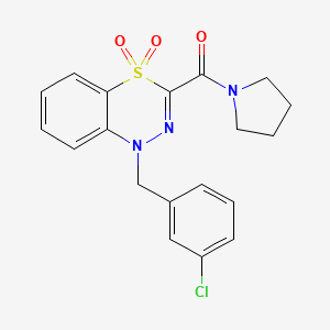 1-(3-chlorobenzyl)-3-(1-pyrrolidinylcarbonyl)-4lambda~6~,1,2-benzothiadiazine-4,4(1H)-dione