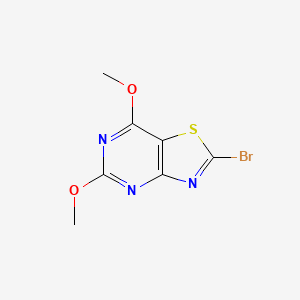 molecular formula C7H6BrN3O2S B2793295 2-Bromo-5,7-dimethoxy-[1,3]thiazolo[4,5-d]pyrimidine CAS No. 2243504-76-7