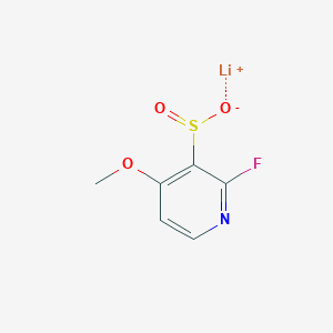 molecular formula C6H5FLiNO3S B2793301 lithium(1+)2-fluoro-4-methoxypyridine-3-sulfinate CAS No. 2503207-05-2