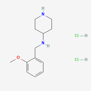 molecular formula C13H22Cl2N2O B2793382 N-(2-Methoxybenzyl)piperidine-4-amine dihydrochloride CAS No. 1233953-07-5
