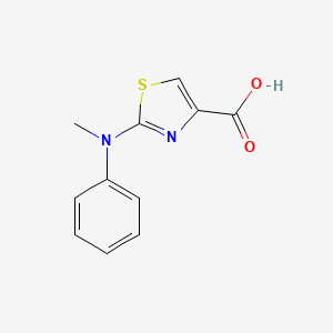 molecular formula C11H10N2O2S B2793408 2-(Methyl(phenyl)amino)thiazole-4-carboxylic acid CAS No. 364356-34-3