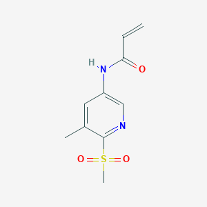 molecular formula C10H12N2O3S B2793411 N-(6-methanesulfonyl-5-methylpyridin-3-yl)prop-2-enamide CAS No. 2361658-19-5