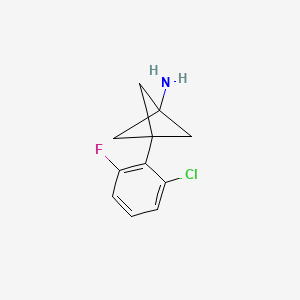 3-(2-Chloro-6-fluorophenyl)bicyclo[1.1.1]pentan-1-amine