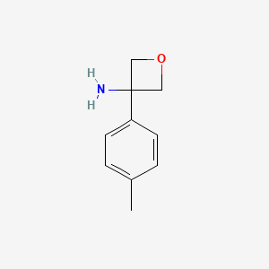 molecular formula C10H13NO B2793509 3-(P-Tolyl)oxetan-3-amine CAS No. 1322200-77-0; 1322878-25-0